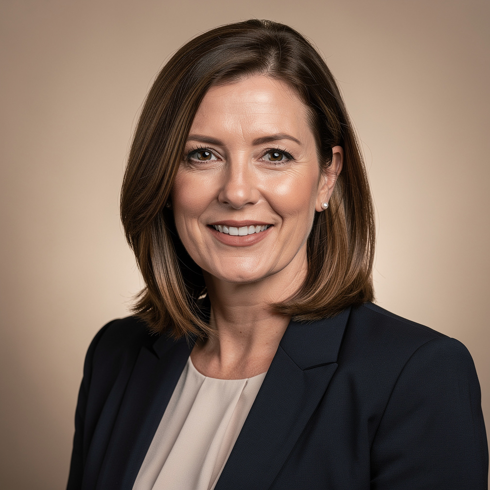 Studio portrait of a woman editorial director